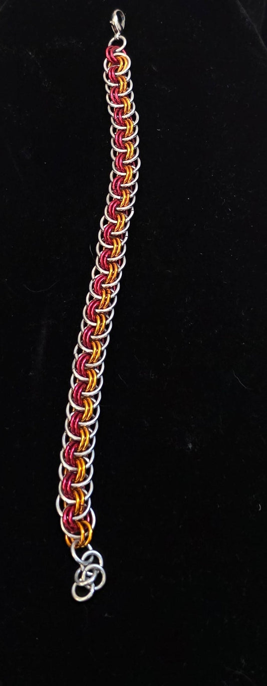 Aluminum Viper Basket Bracelet