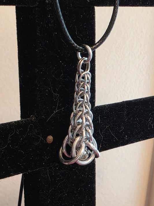 Silver Fall Chainmail Pendent