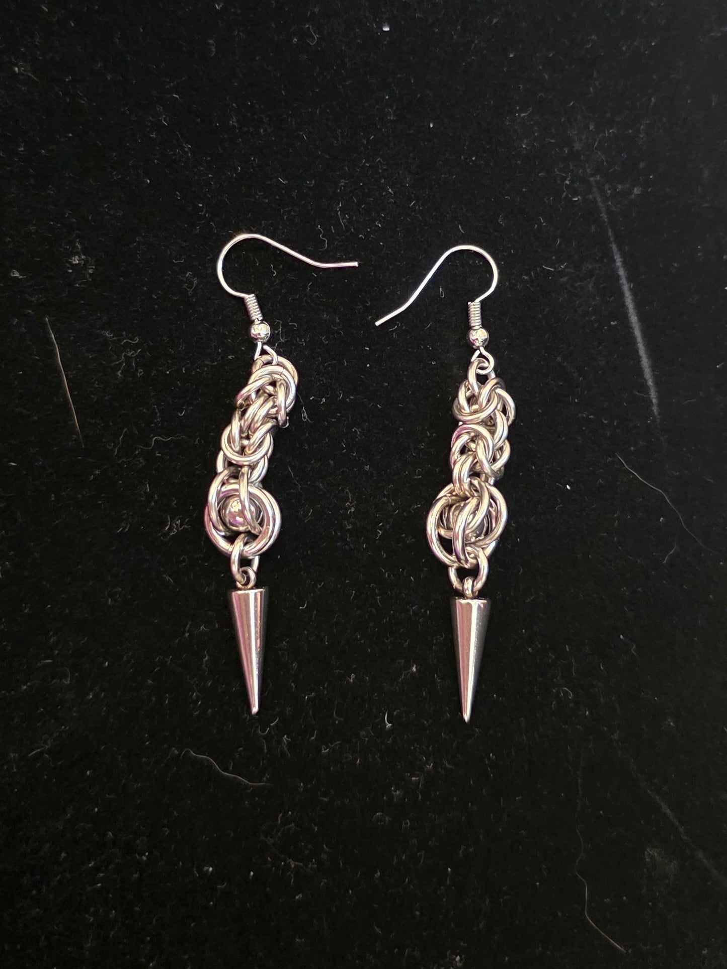 Steel Byzantine Ball Capture Earring
