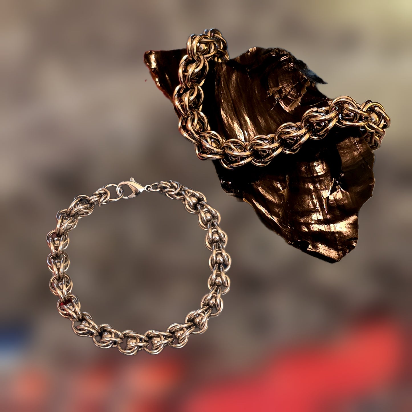 Steel Captured Ball Bracelet