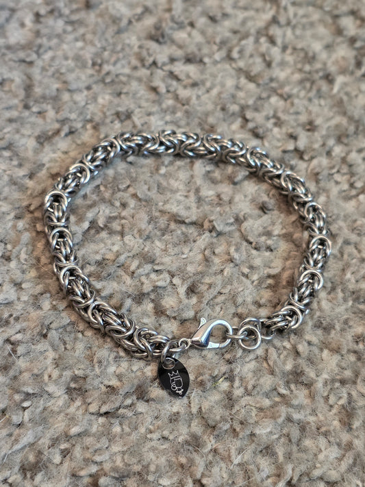 Steel Byzantine bracelet/anclet