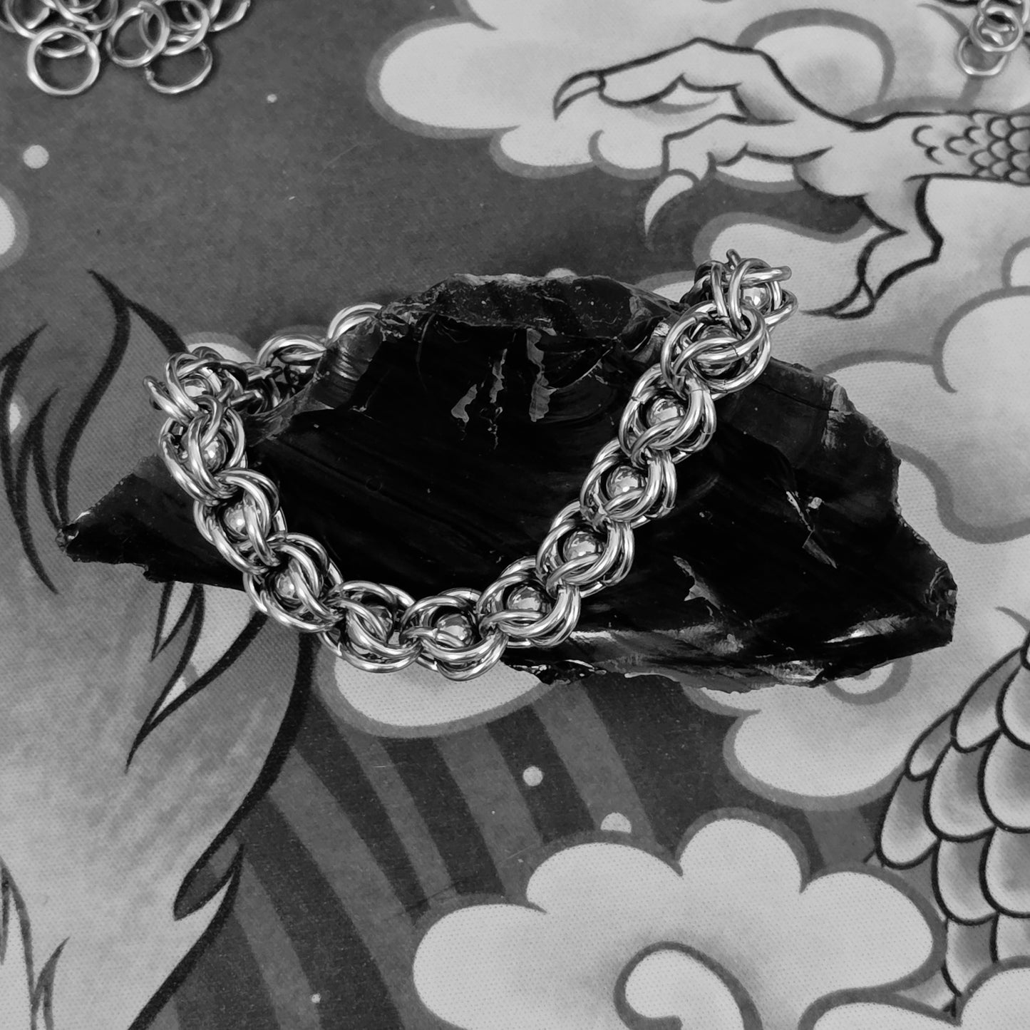 Steel Captured Ball Bracelet