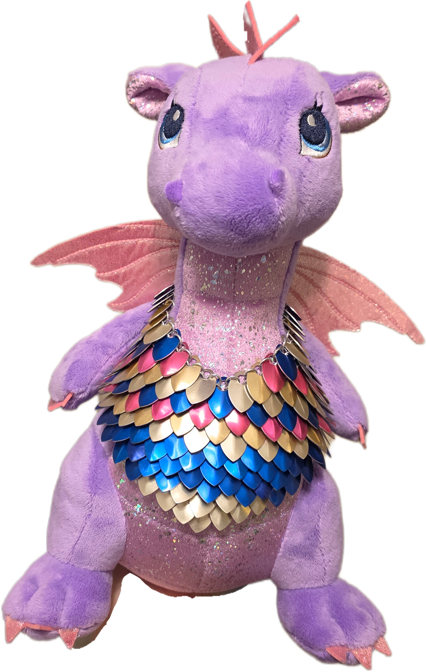Violet — Armored Dragon Hatchling | One of a Kind | Hand-Armored Scalemaille Companion
