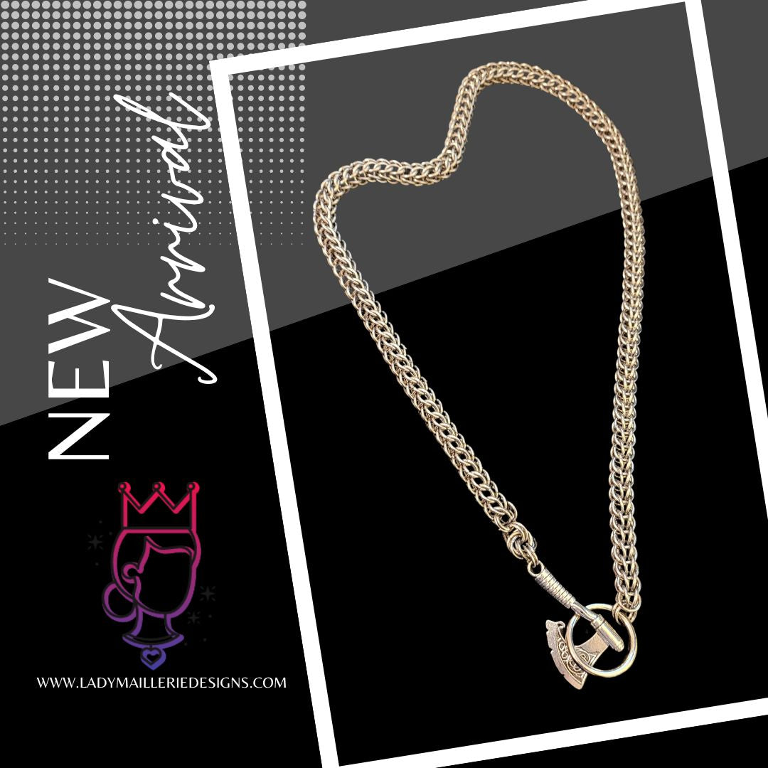 Lariat Style Stainless Steel Necklace