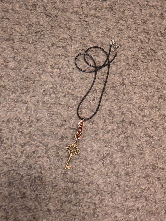 Steampunk SqAA Key Necklace