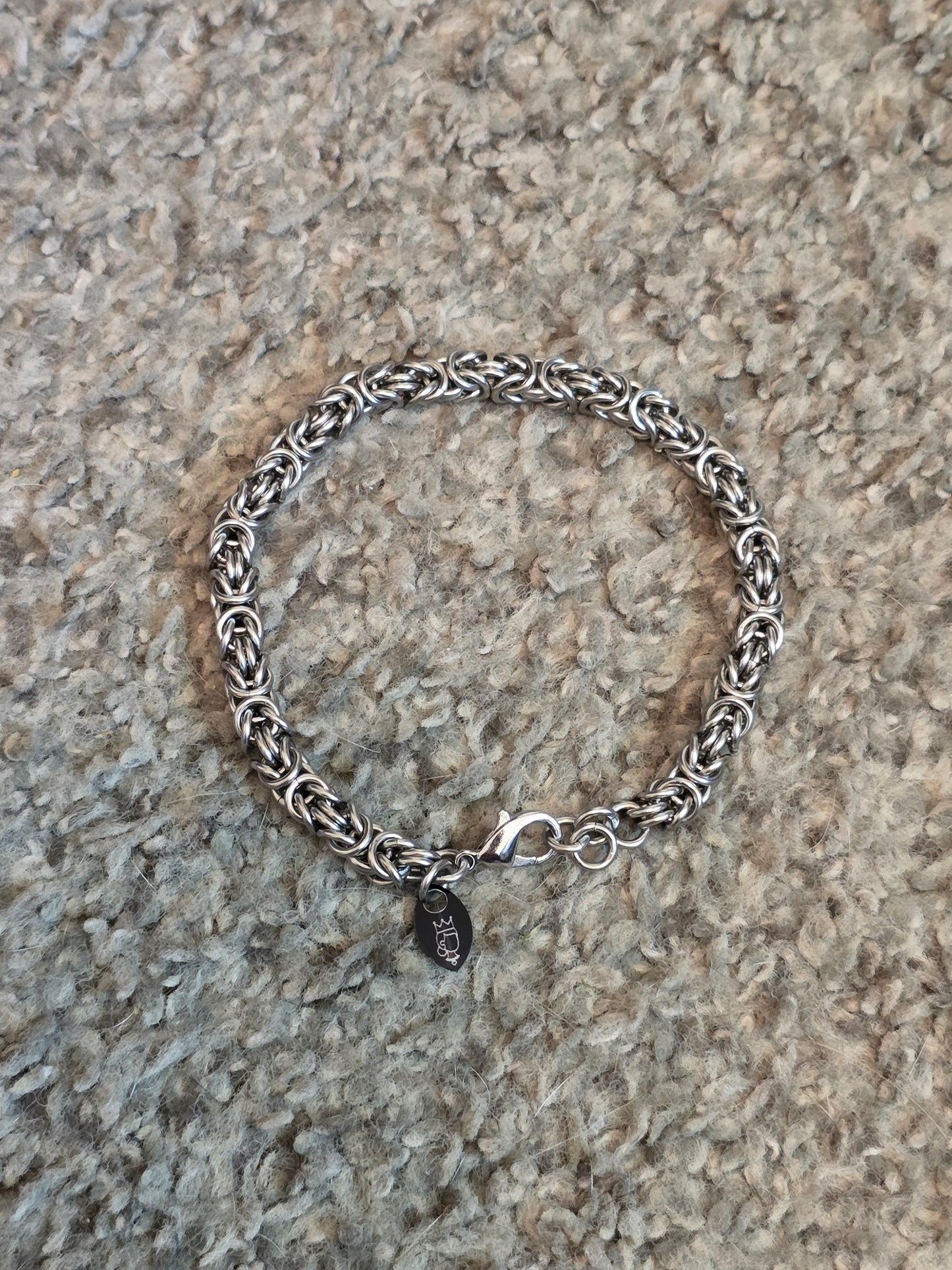 Steel Byzantine bracelet/anclet