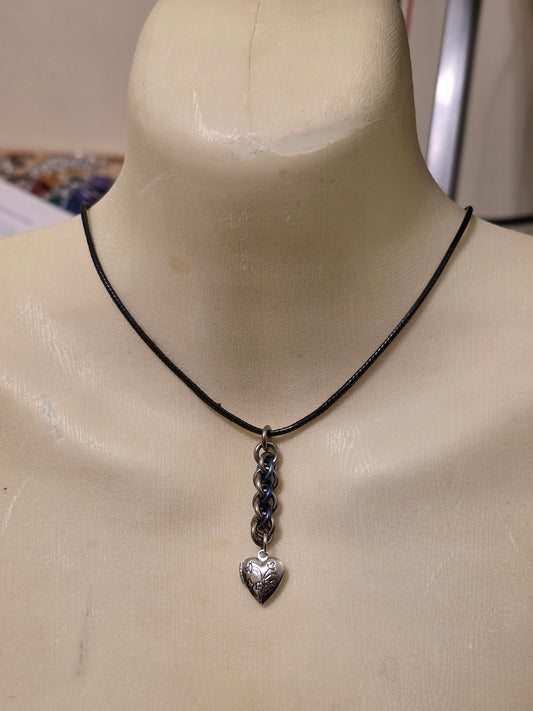 Niobium Heart Necklace