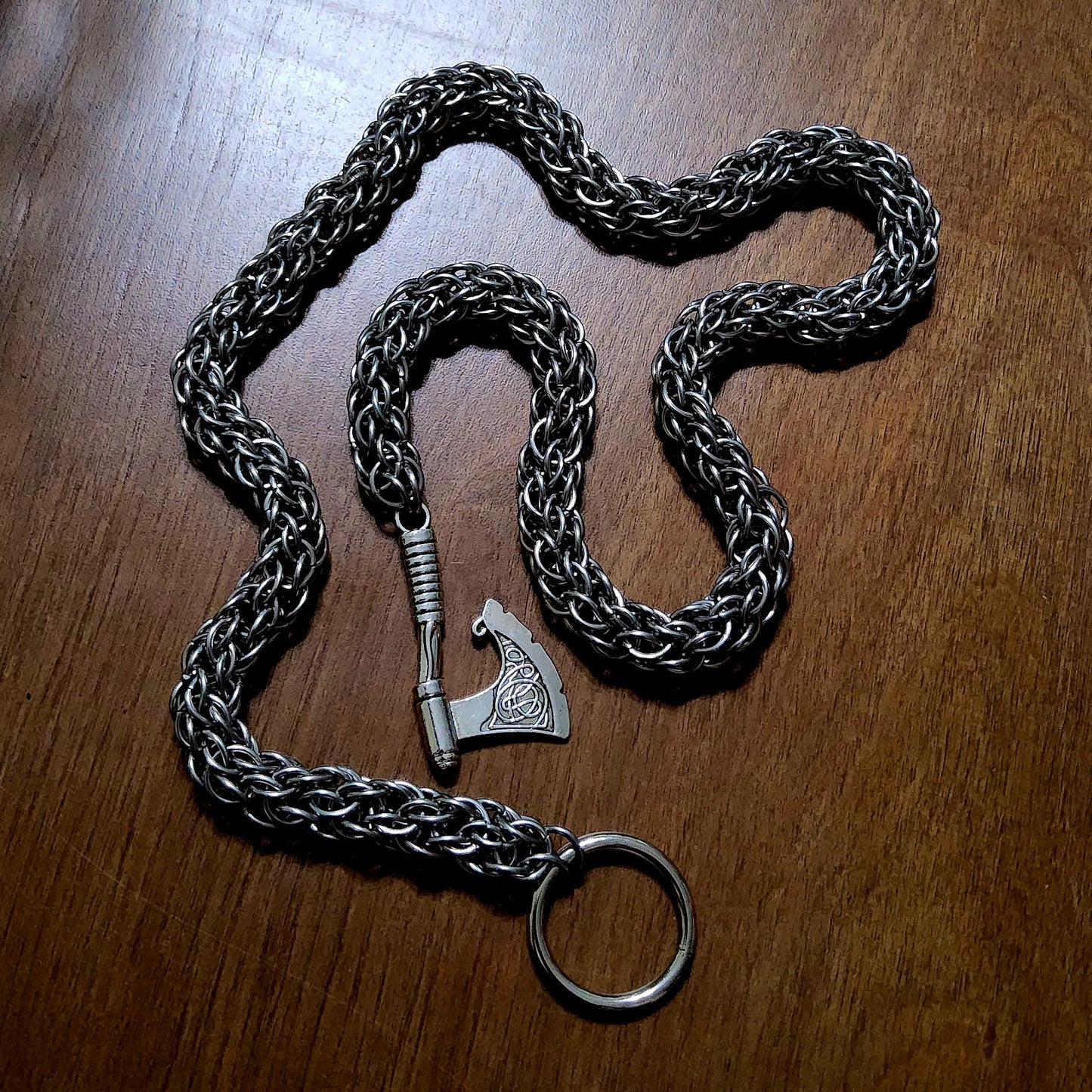 Lariat Style Stainless Steel Necklace