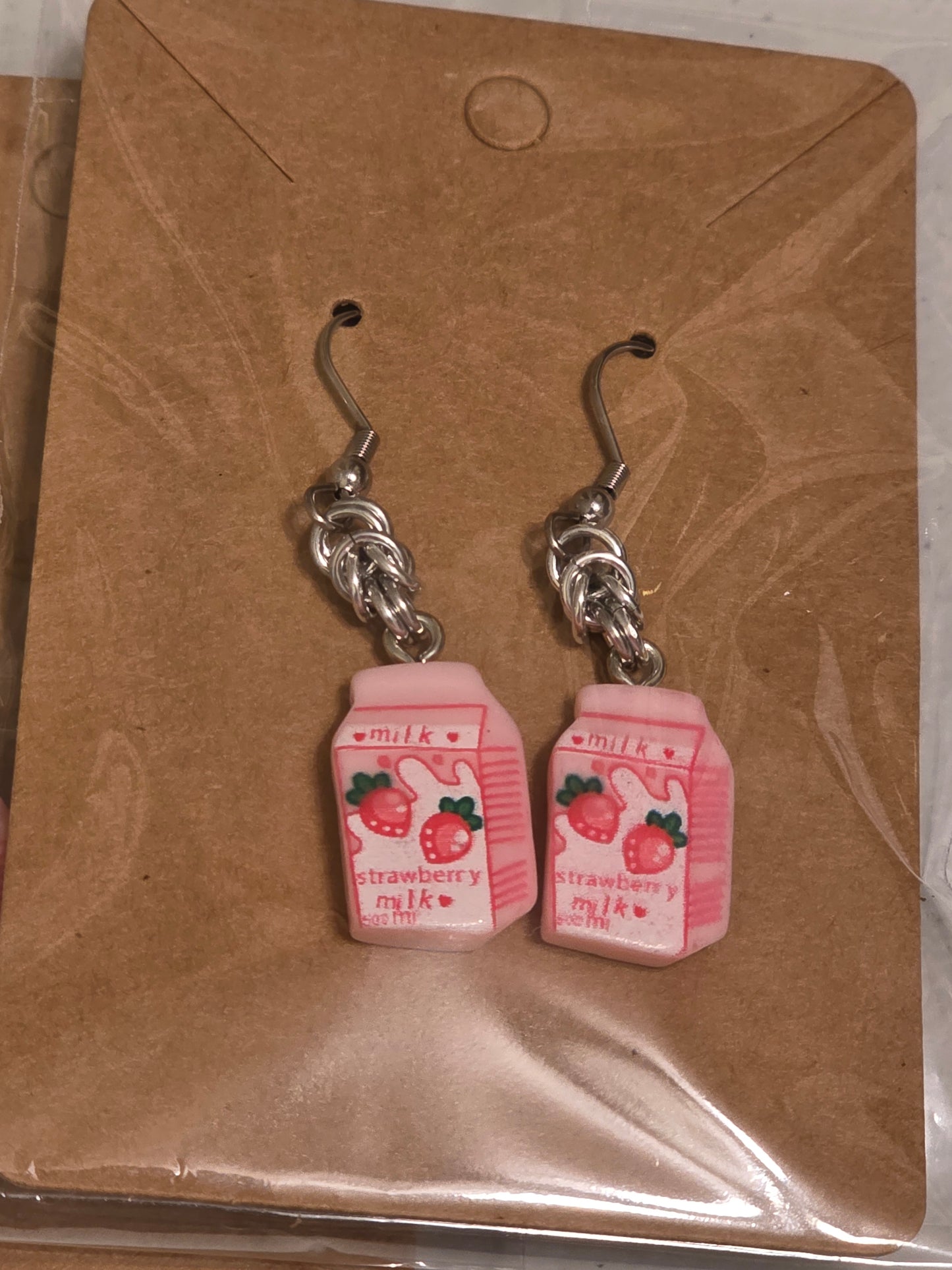 Strawberry Milk Earrings