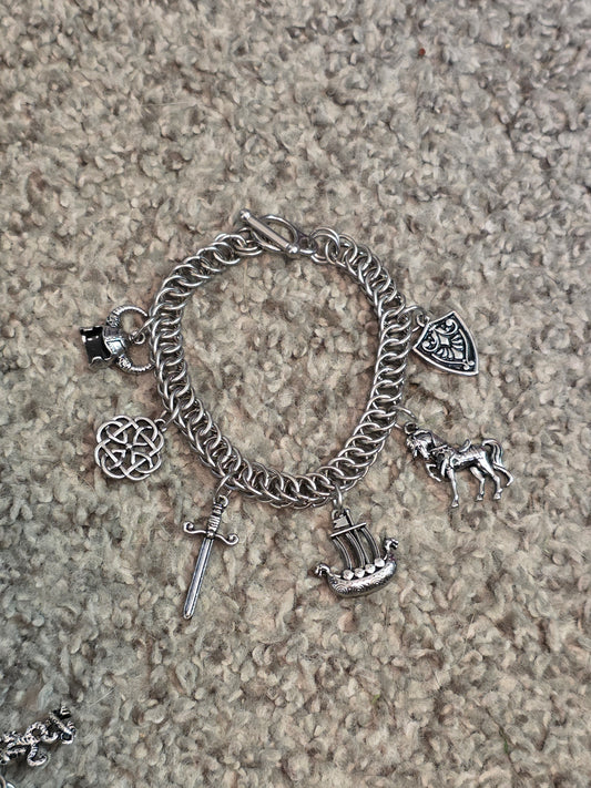 Half Persian 4 in 1 Viking steel Bracelet
