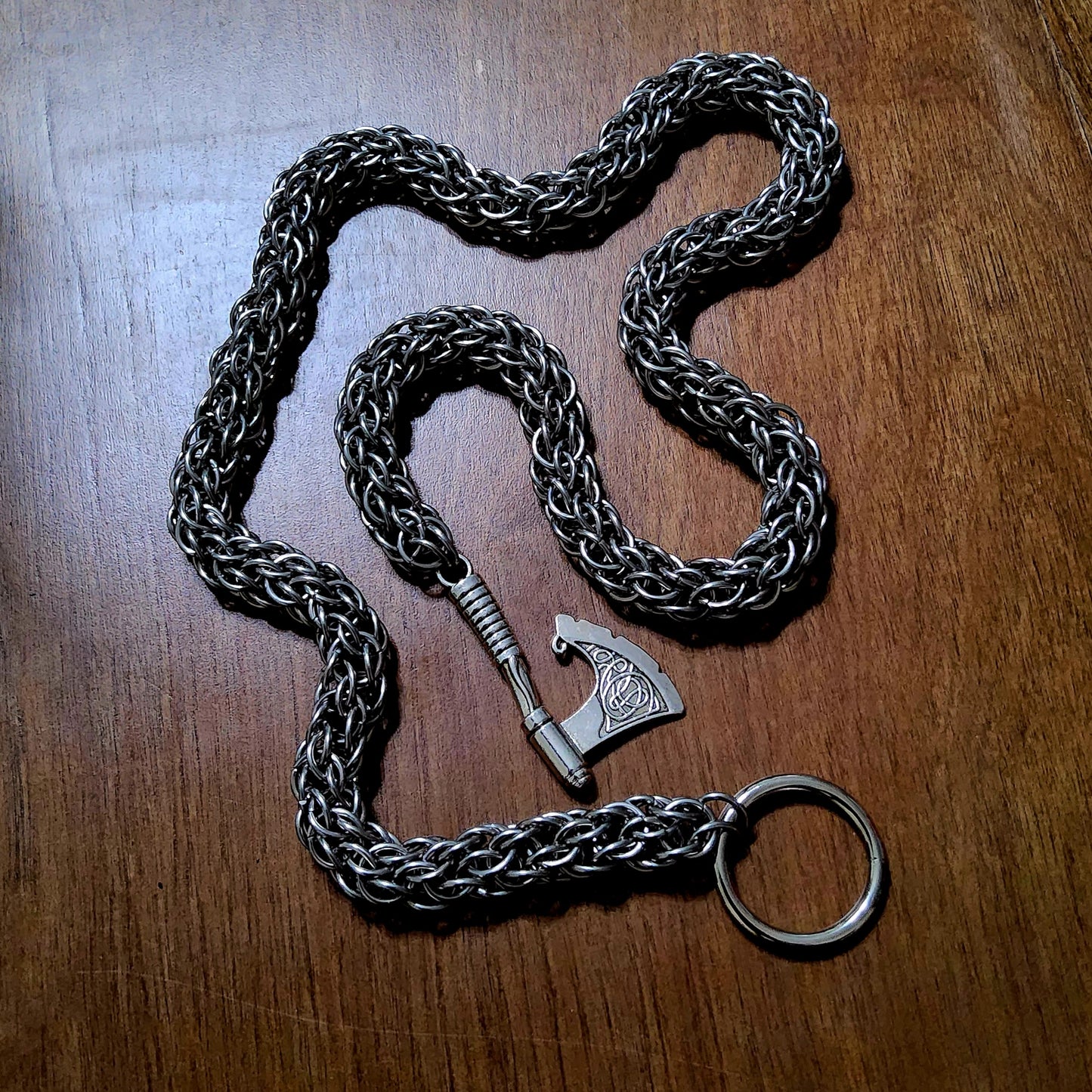 Lariat Style Stainless Steel Necklace