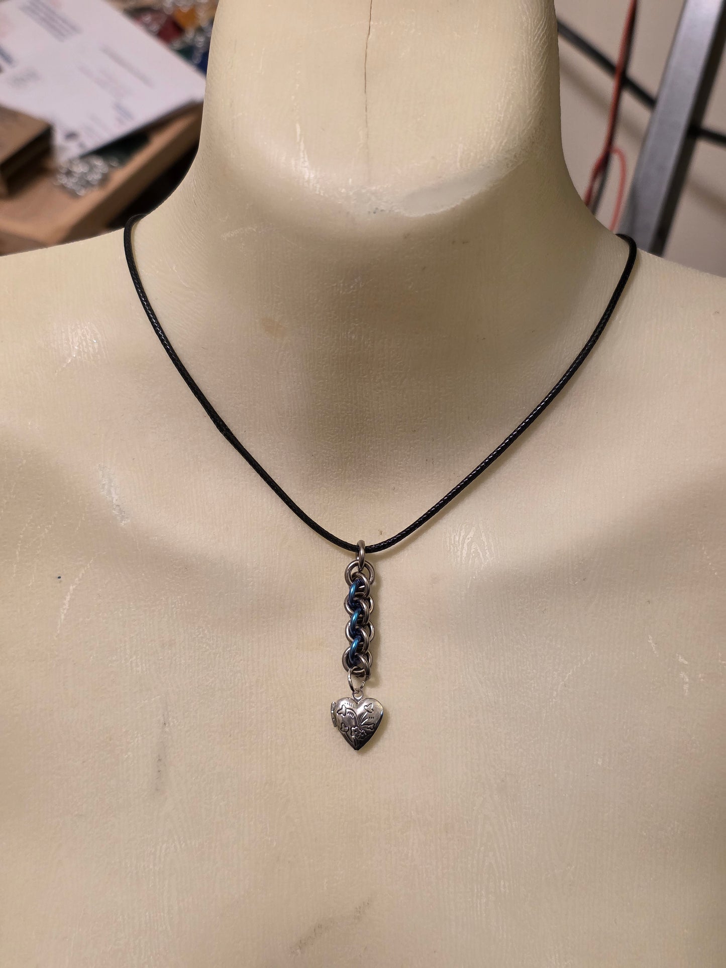 Niobium Heart Necklace