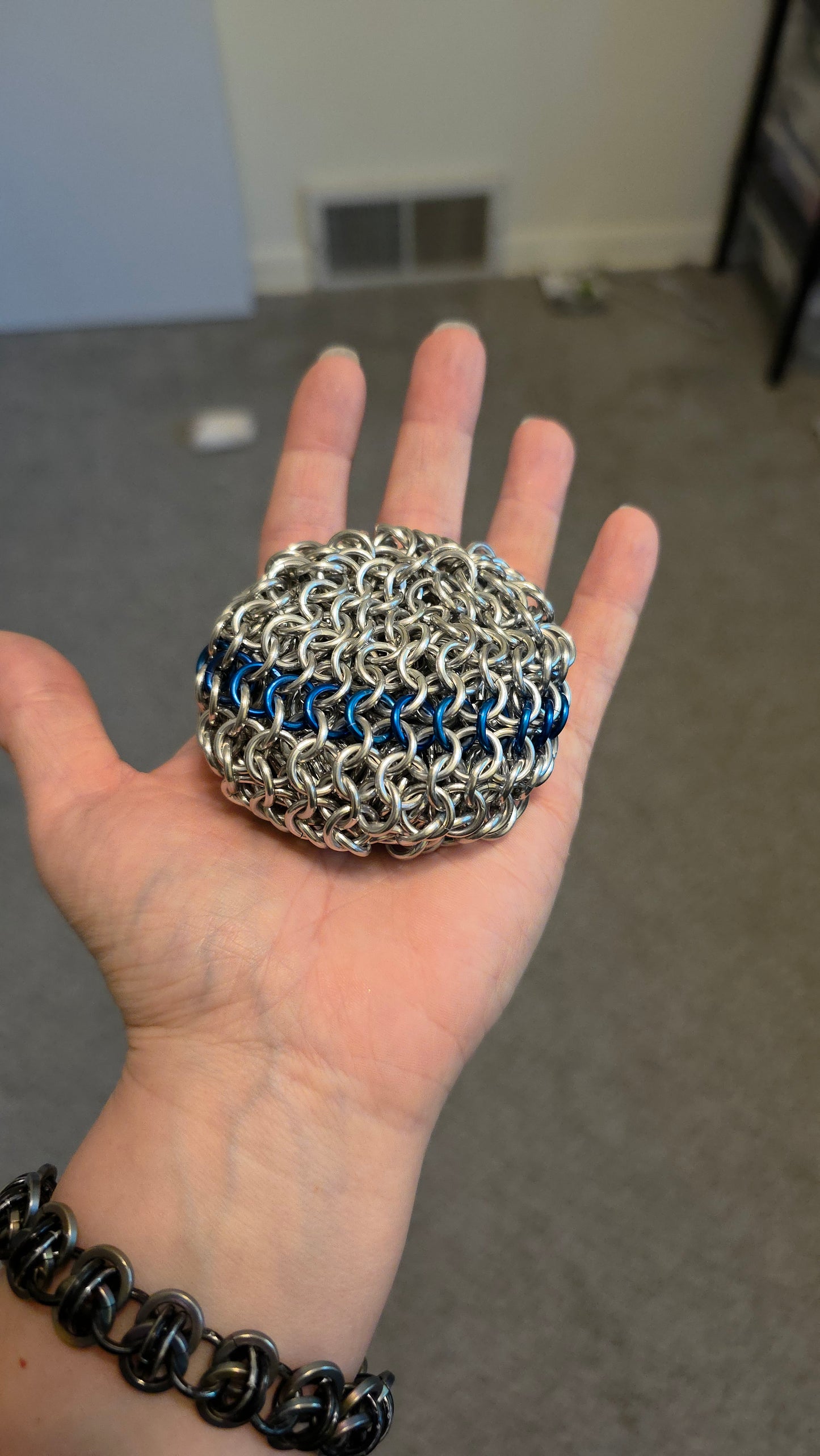 Chainmaille HackSack, Stress Ball, Foot Sack