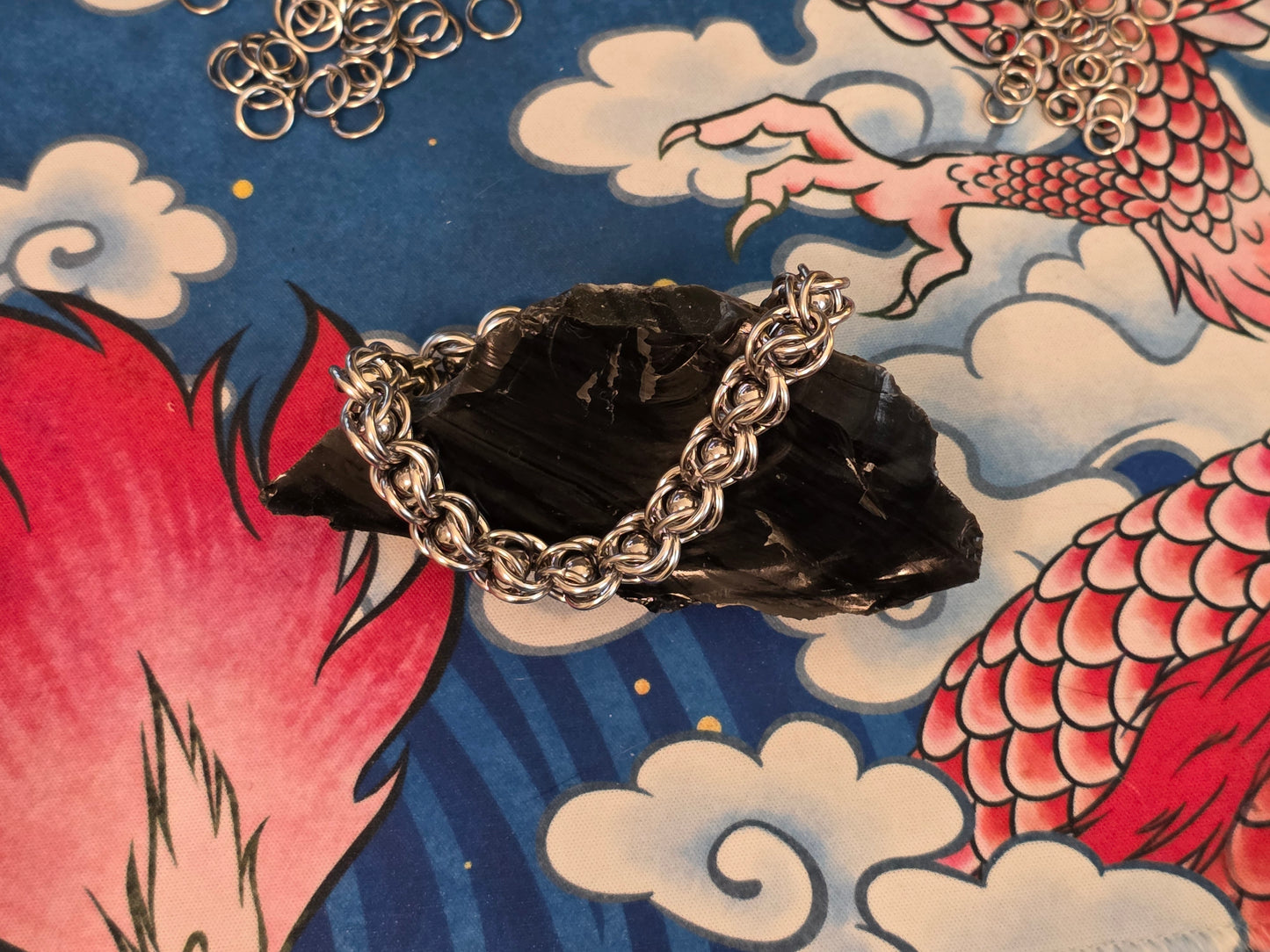 Steel Captured Ball Bracelet