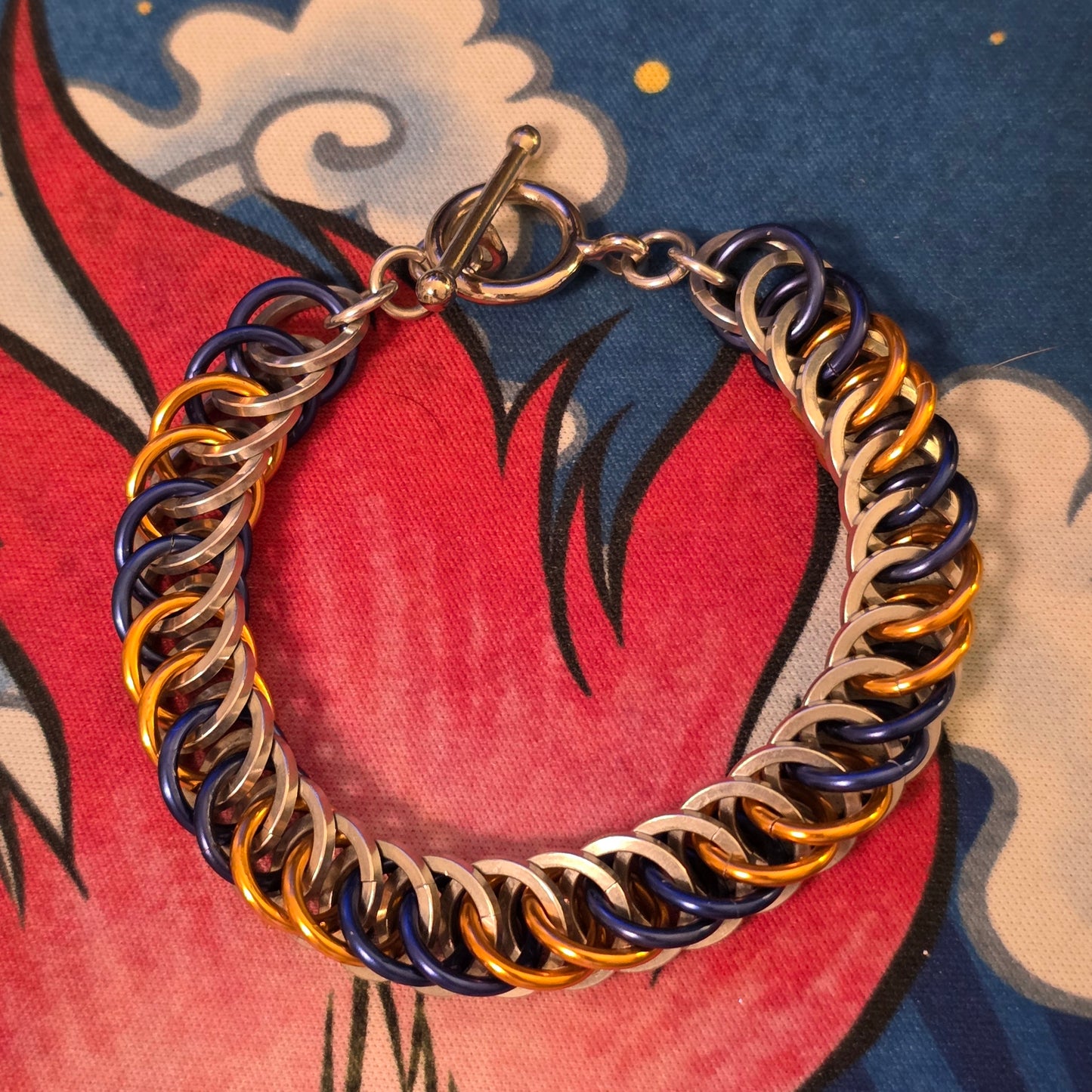 Blue and Orange HP 4 in 1 Bracelet