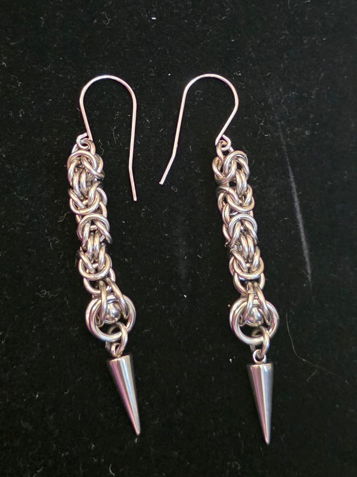 Steel Byzantine Ball Capture Earring