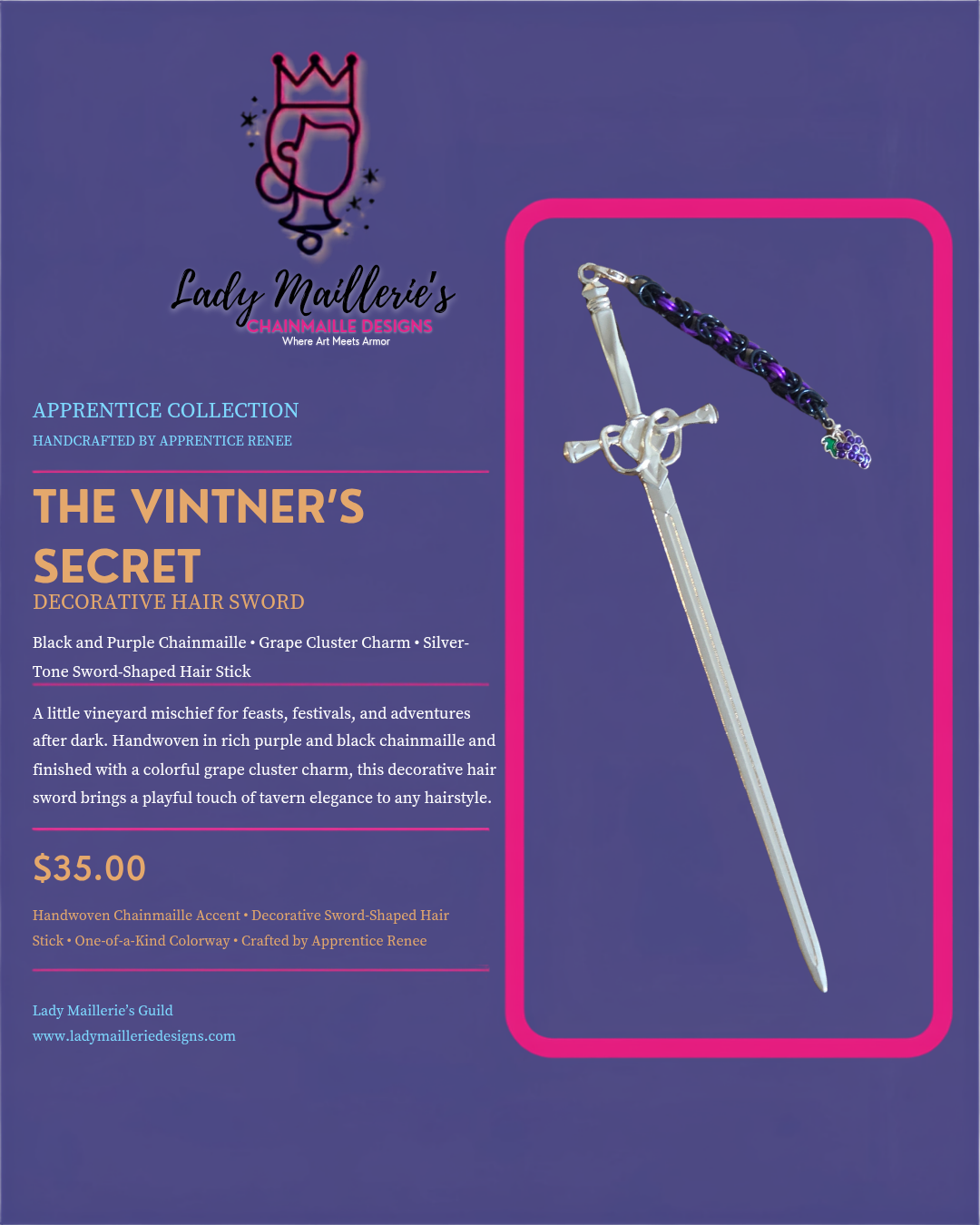 The Vintner’s Secret – Decorative Hair Sword