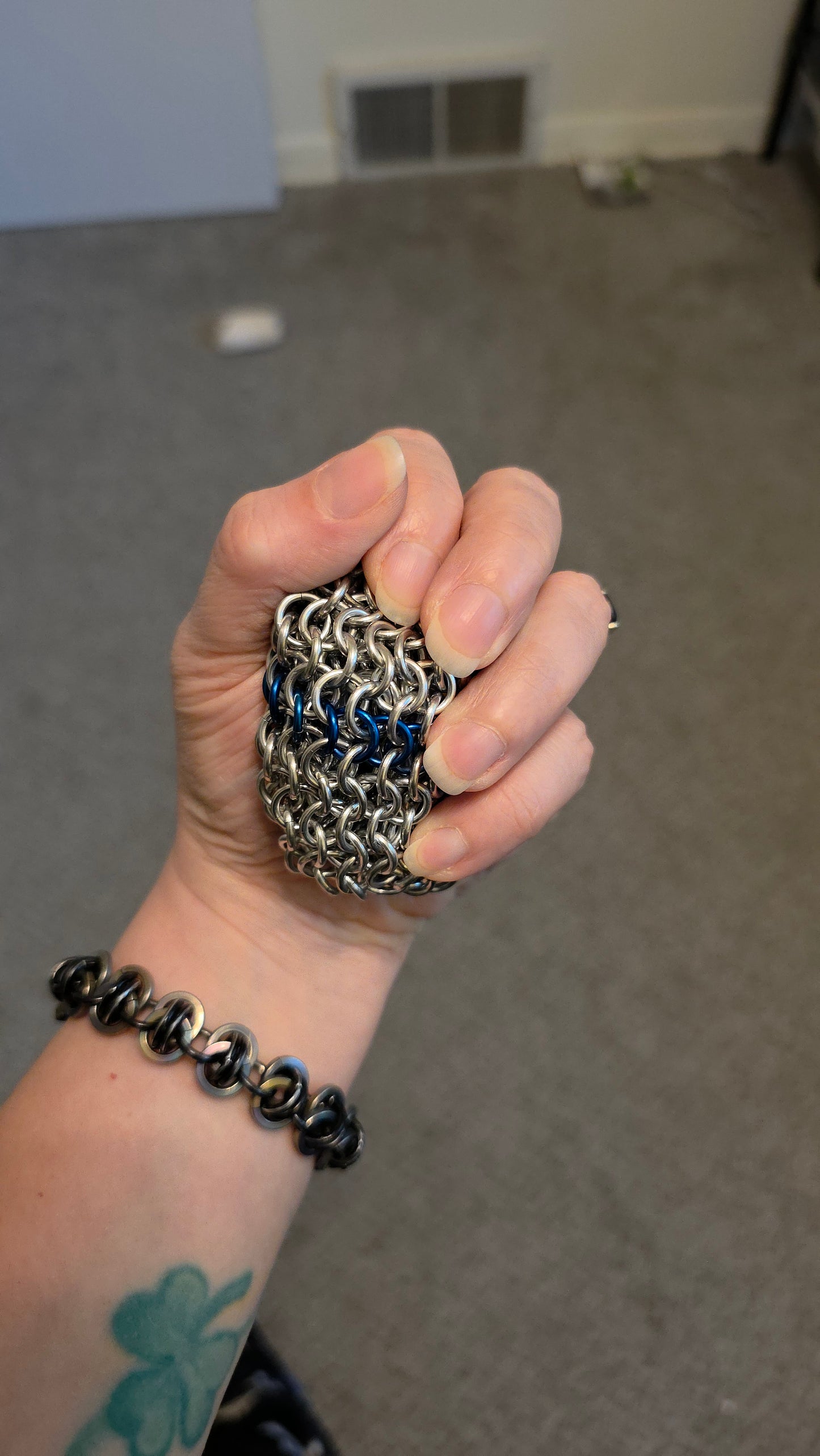 Chainmaille HackSack, Stress Ball, Foot Sack