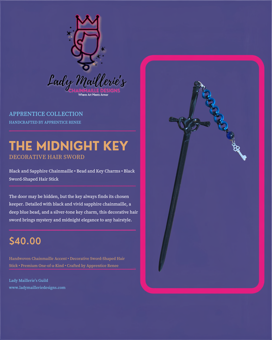The Midnight Key – Decorative Hair Sword