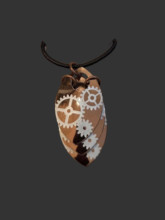 Steampunk Scale Earring