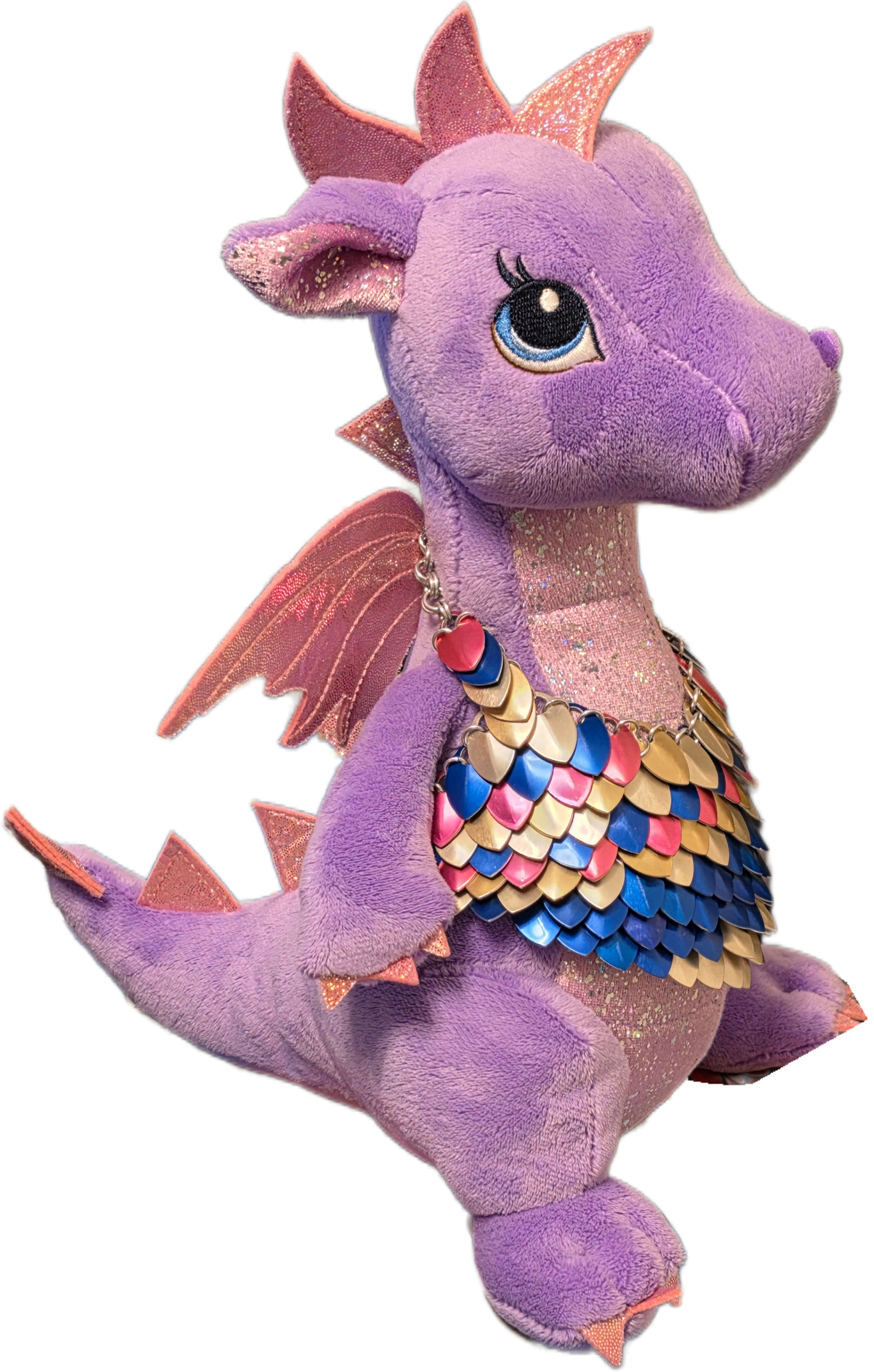 Violet — Armored Dragon Hatchling | One of a Kind | Hand-Armored Scalemaille Companion