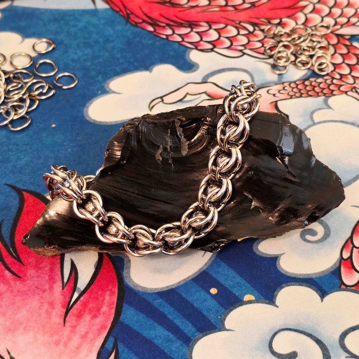 Steel Captured Ball Bracelet