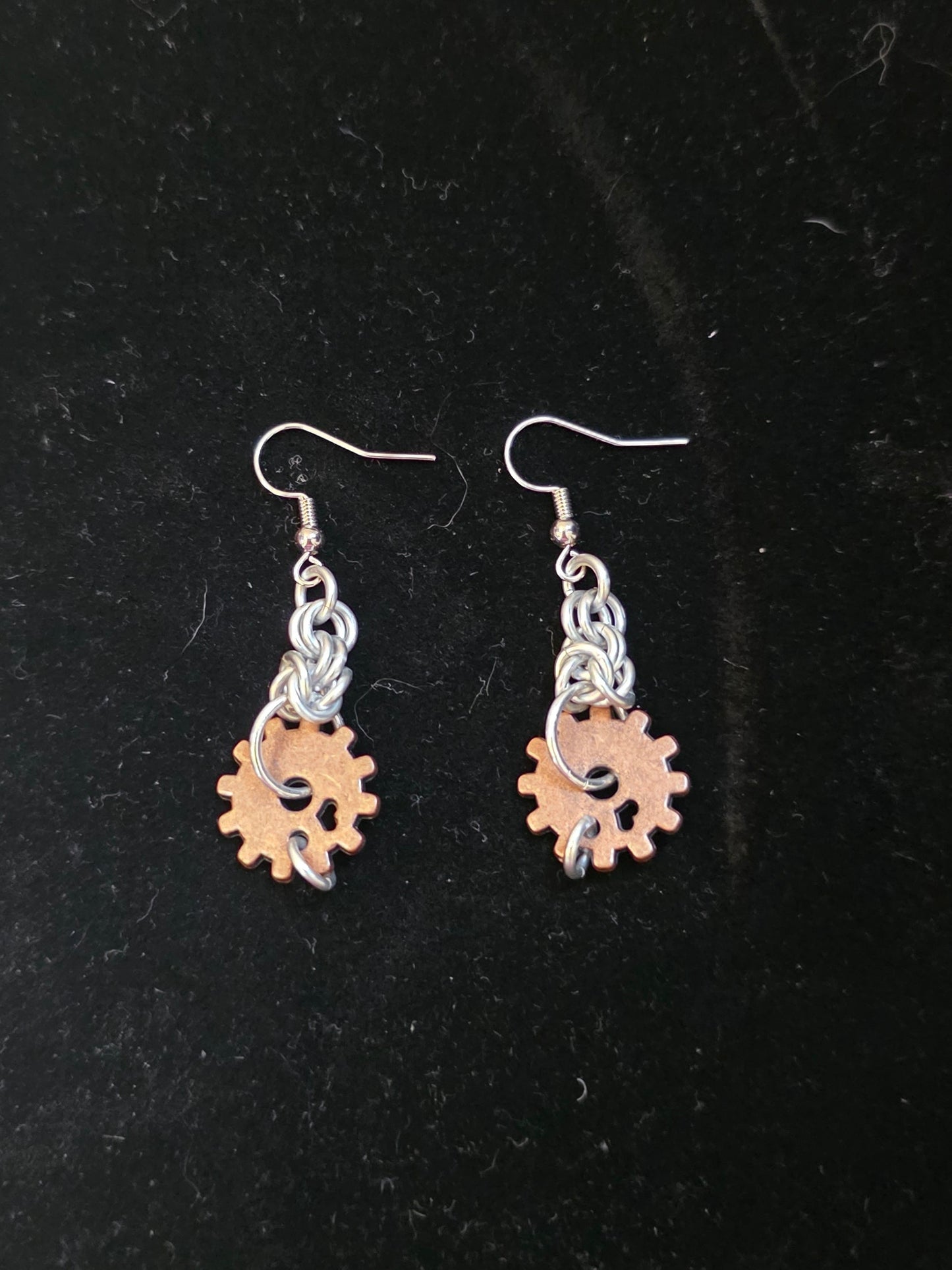 Steampunk Half Byzantine Earrings