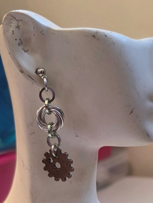 Steampunk Mobious Earrings