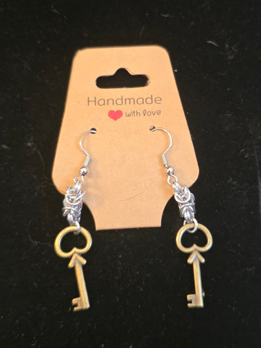 Brass Full Byzantine Earrings
