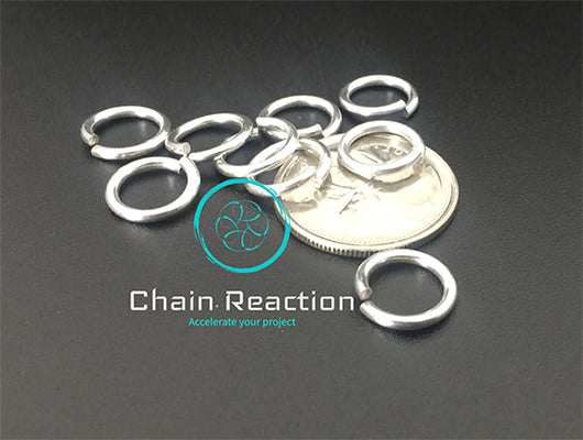 PRE-ORDER Anodized Aluminum Jump Rings - 16 SWG - 14 AWG - .0625" - 1.6 mm - 5/16 ID