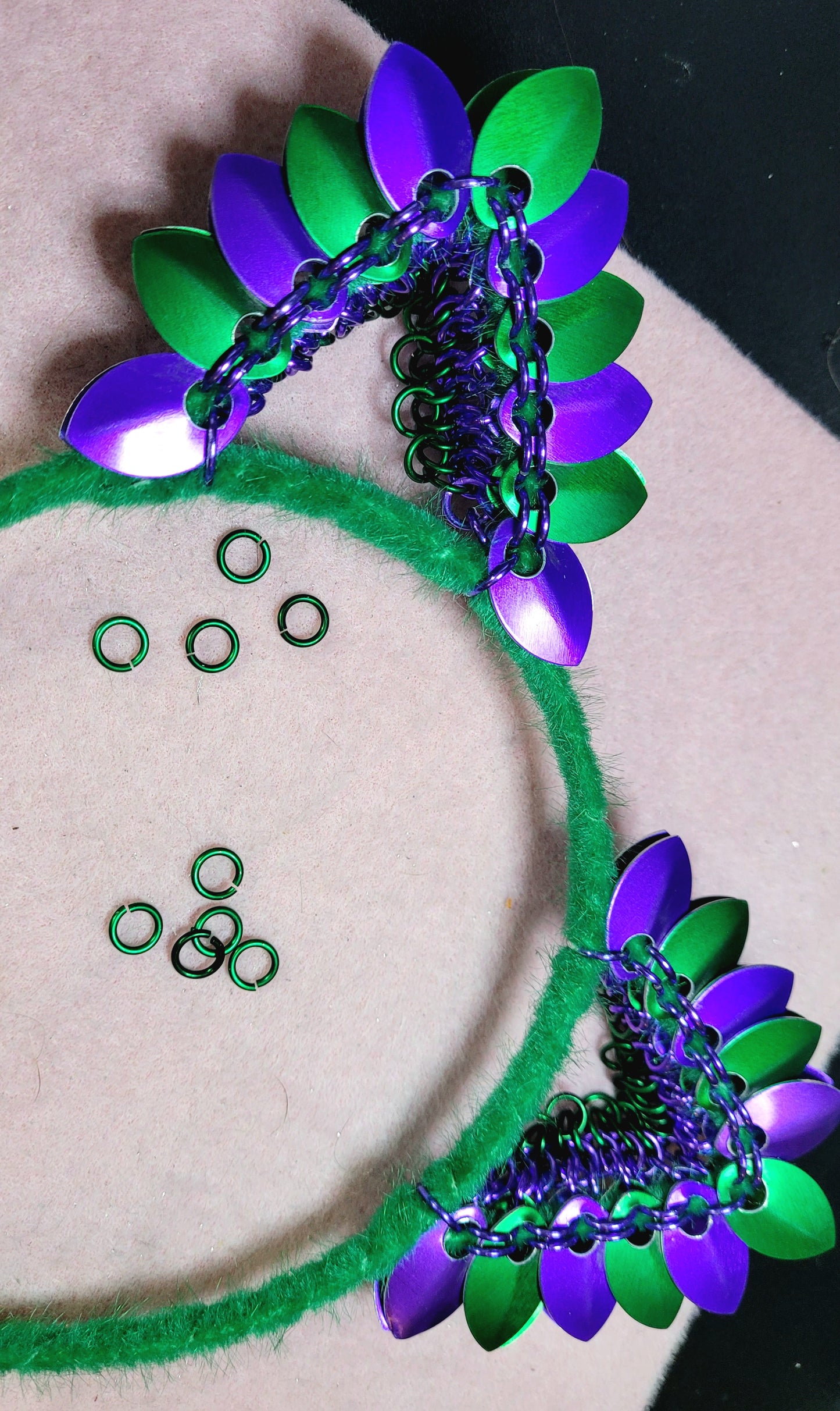 Scale Maille Animal Ear Headband