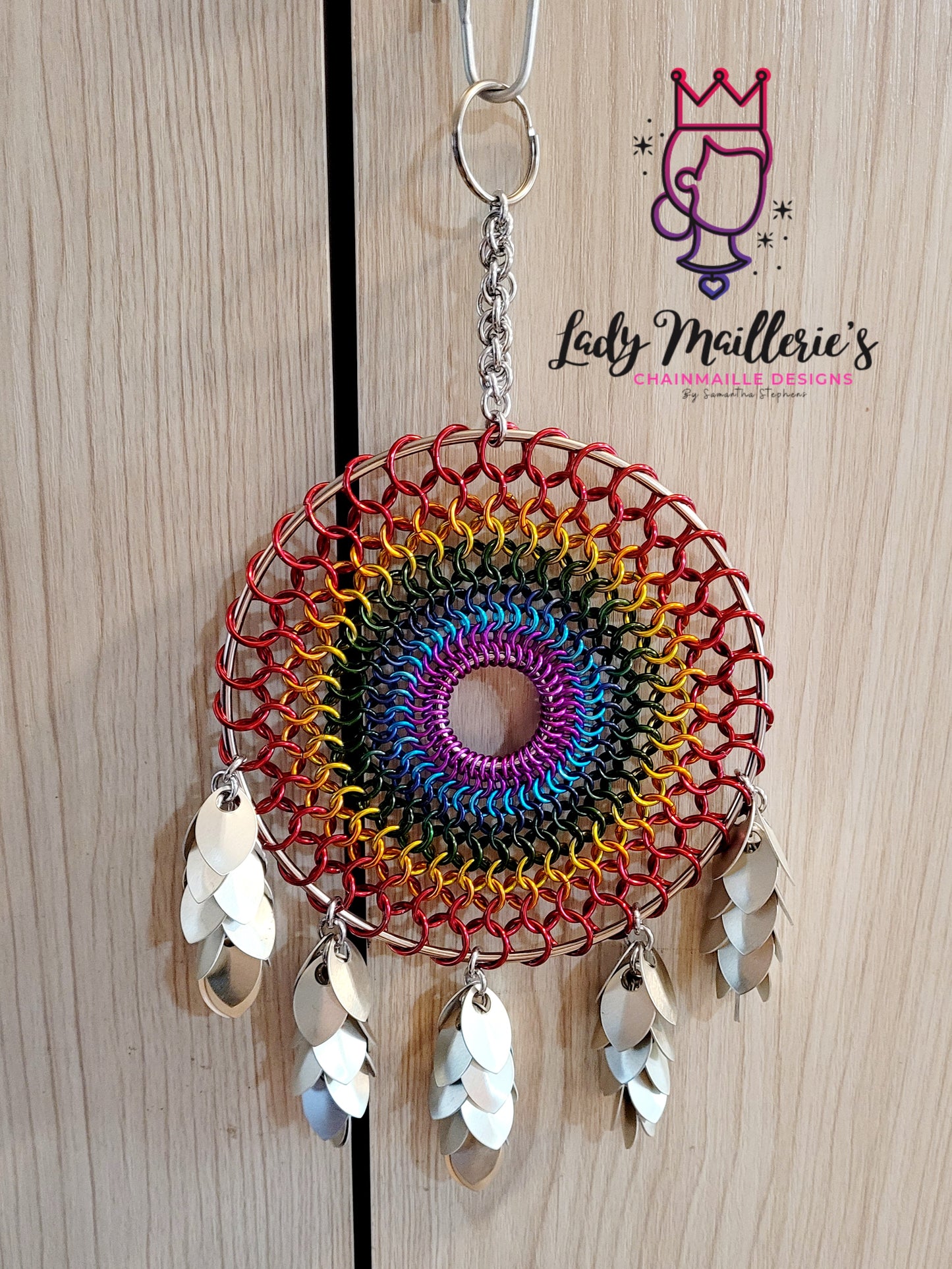 Rainbow Dream Catcher Chainmaille