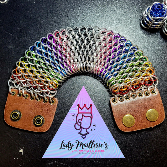 Rainbow Spectrum Dragonscale Cuff