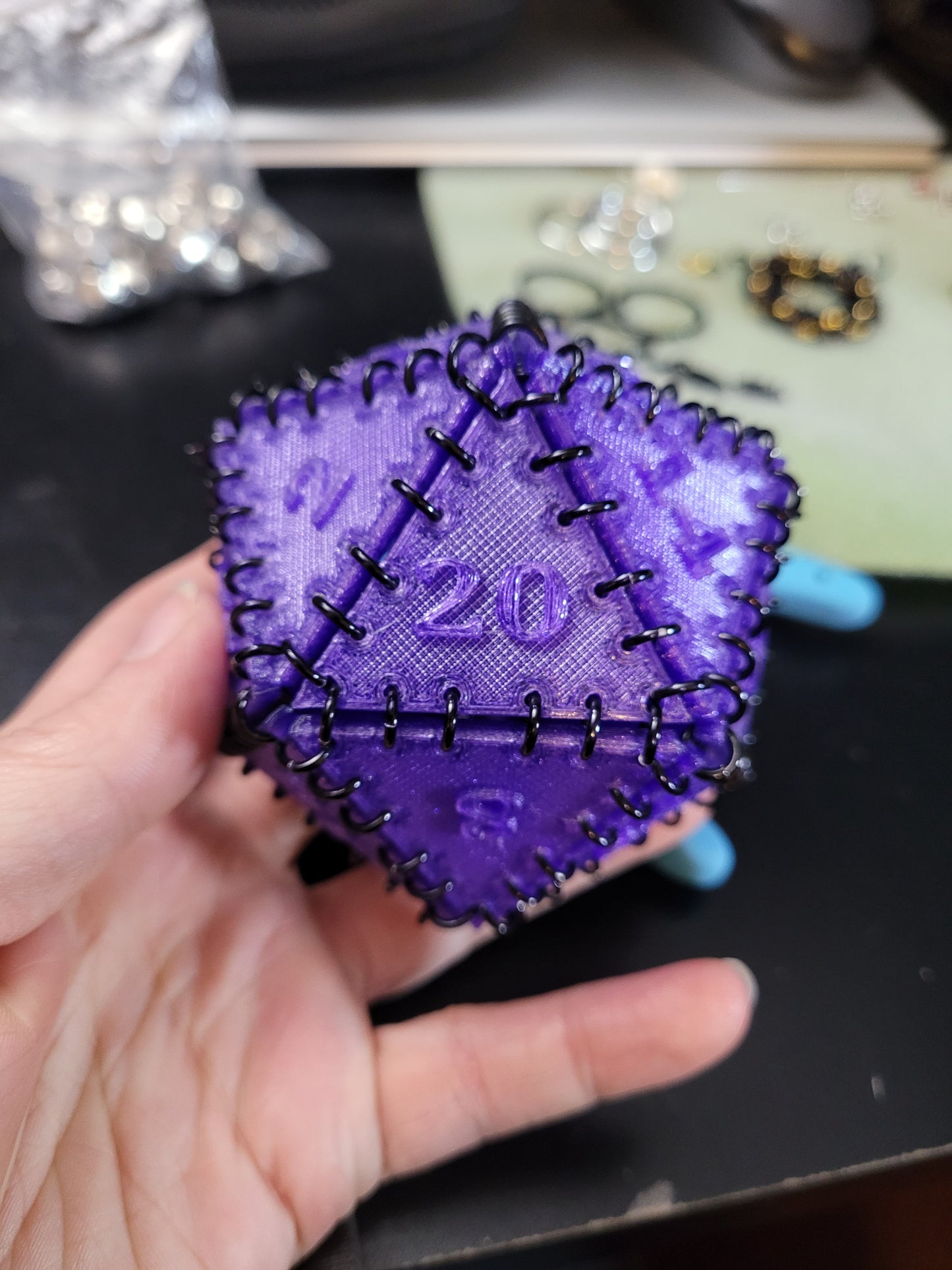 Giant Stitched D20