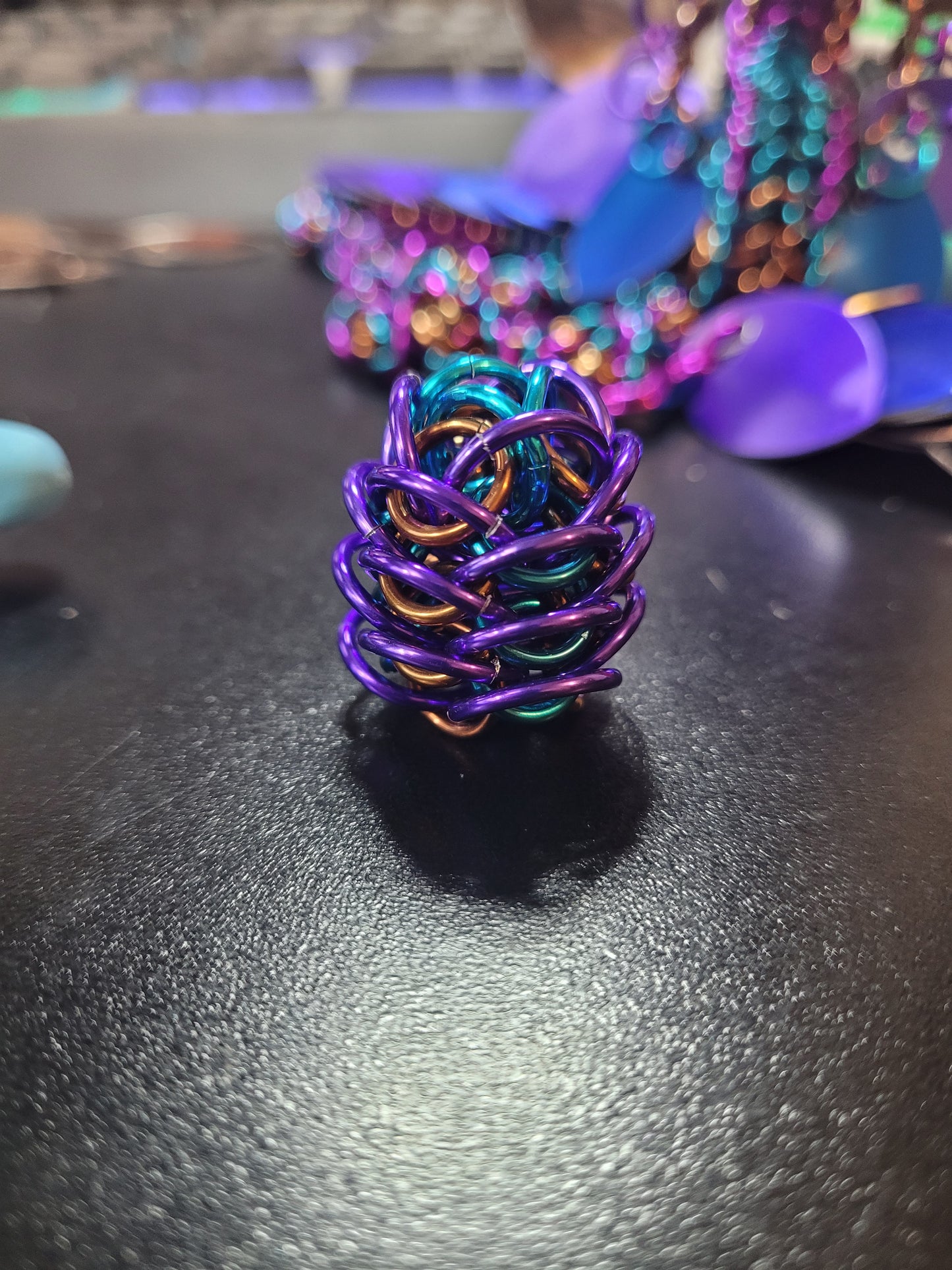 Dragon Statue -- Custom Chainmaille Scale XL Fidget