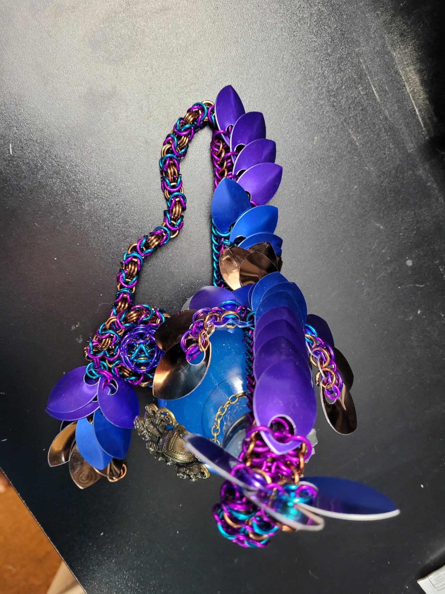 Dragon Statue -- Custom Chainmaille Scale XL Fidget