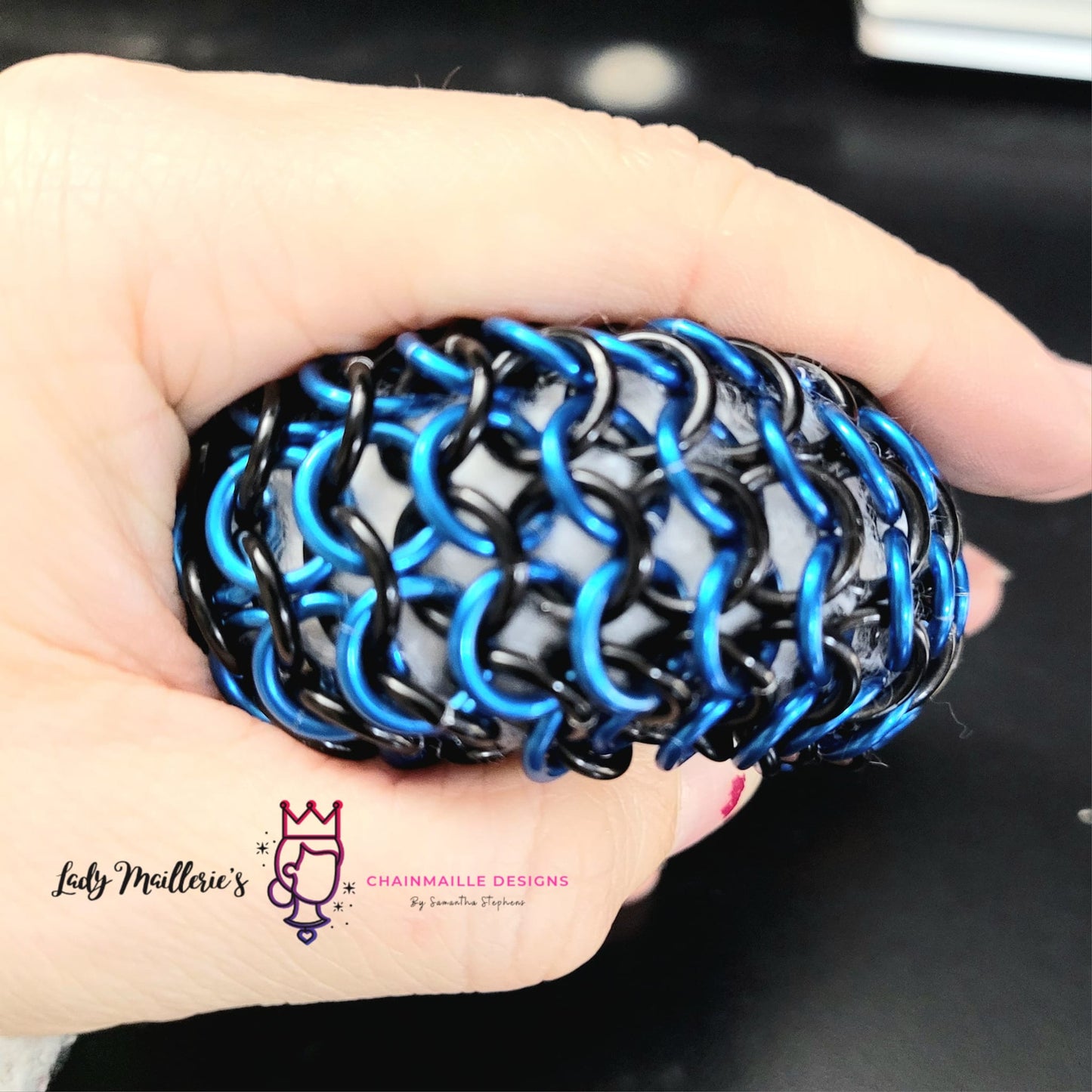 Chainmaille Hacky Sack/ Stress ball