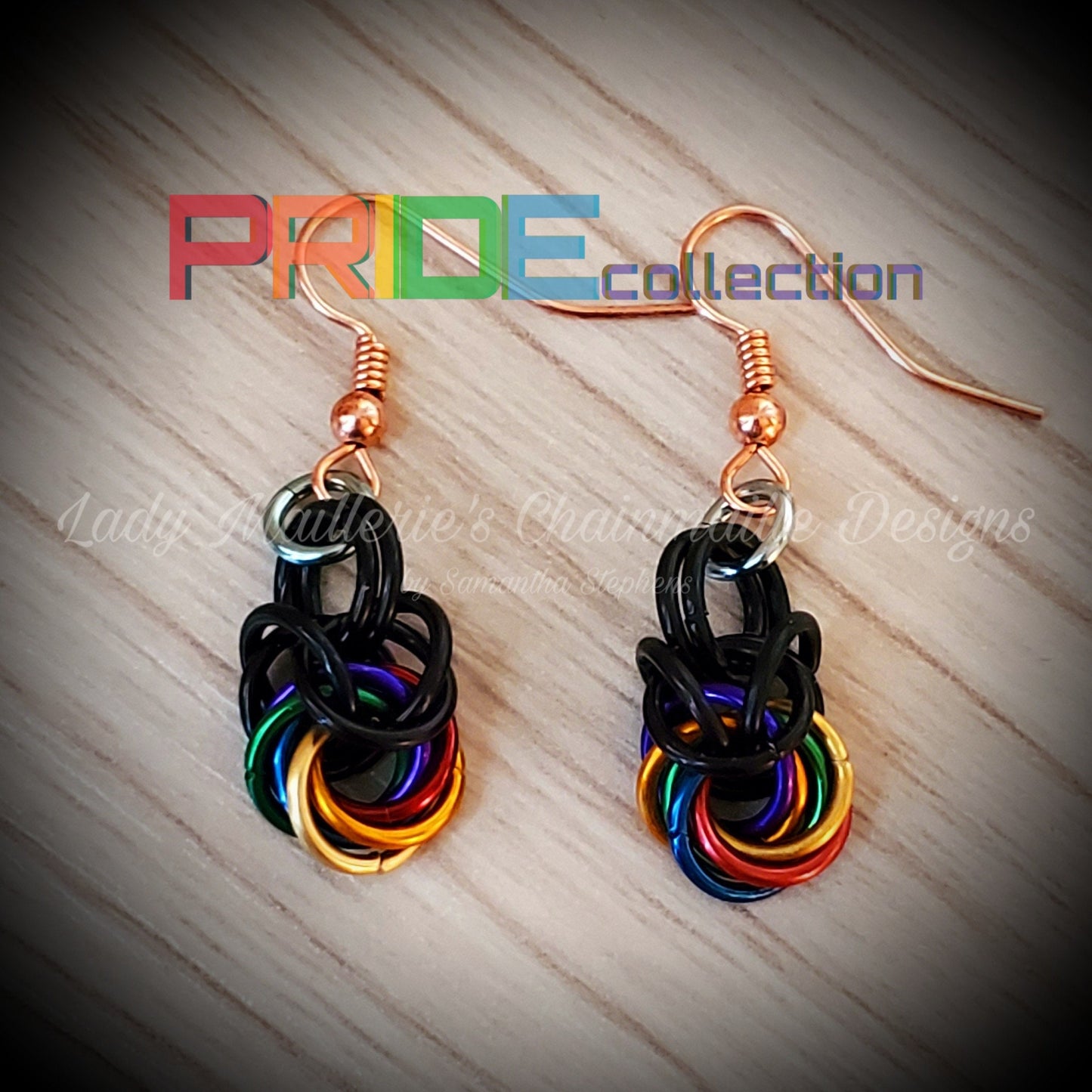 PRIDEcollection Rainbow Captured Flowers Earrings