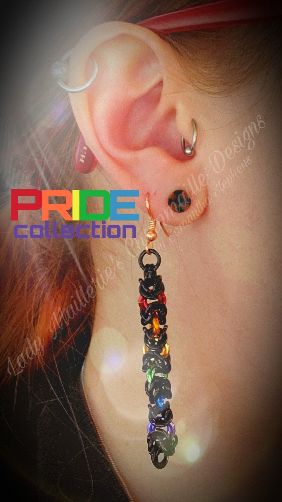 PRIDEcollection Byzantine Rainbow XStitch Dangles