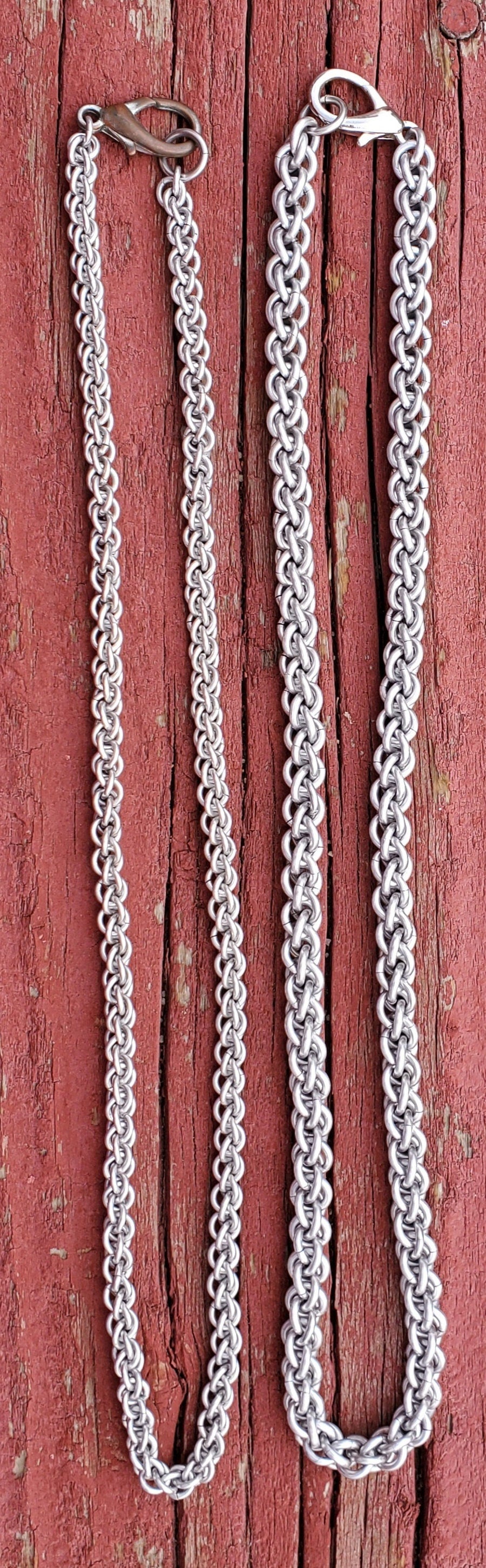 JPL3 Necklace Chain, Handmade Chainmaille necklace, Pendant perfect