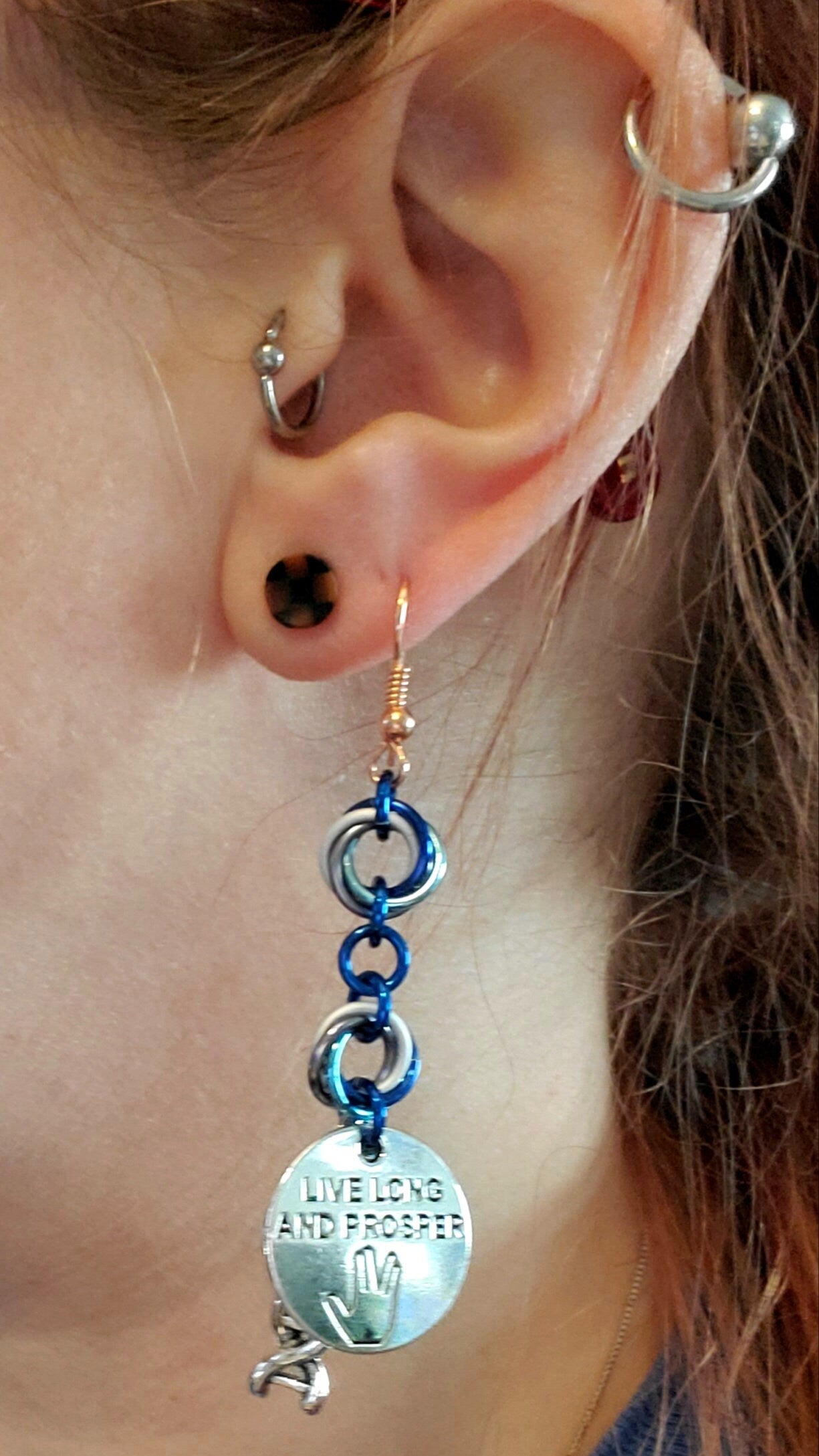 Science and Friendship Mobius Dangle Earrings