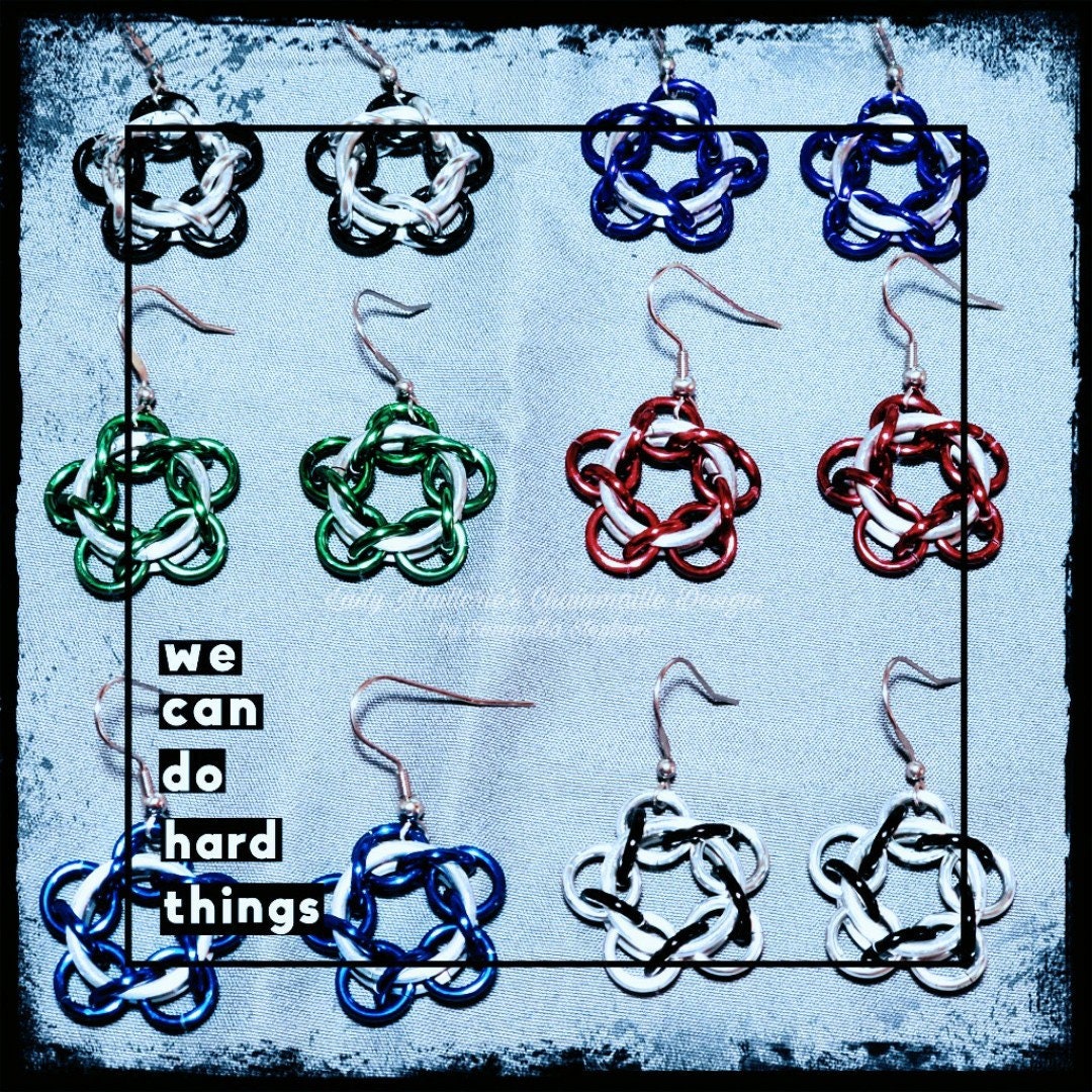 Star Flower Earring Tutorial PDF *instant email download*