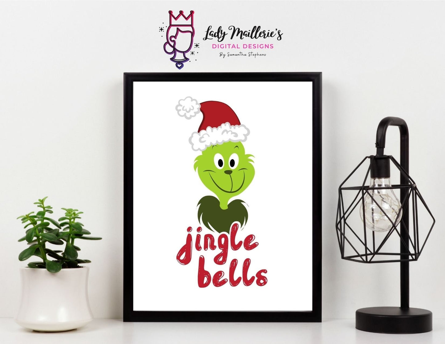Grinch Bells© **INSTANT DOWNLOAD** Digital File .pdf, .jpg, .png, .svg