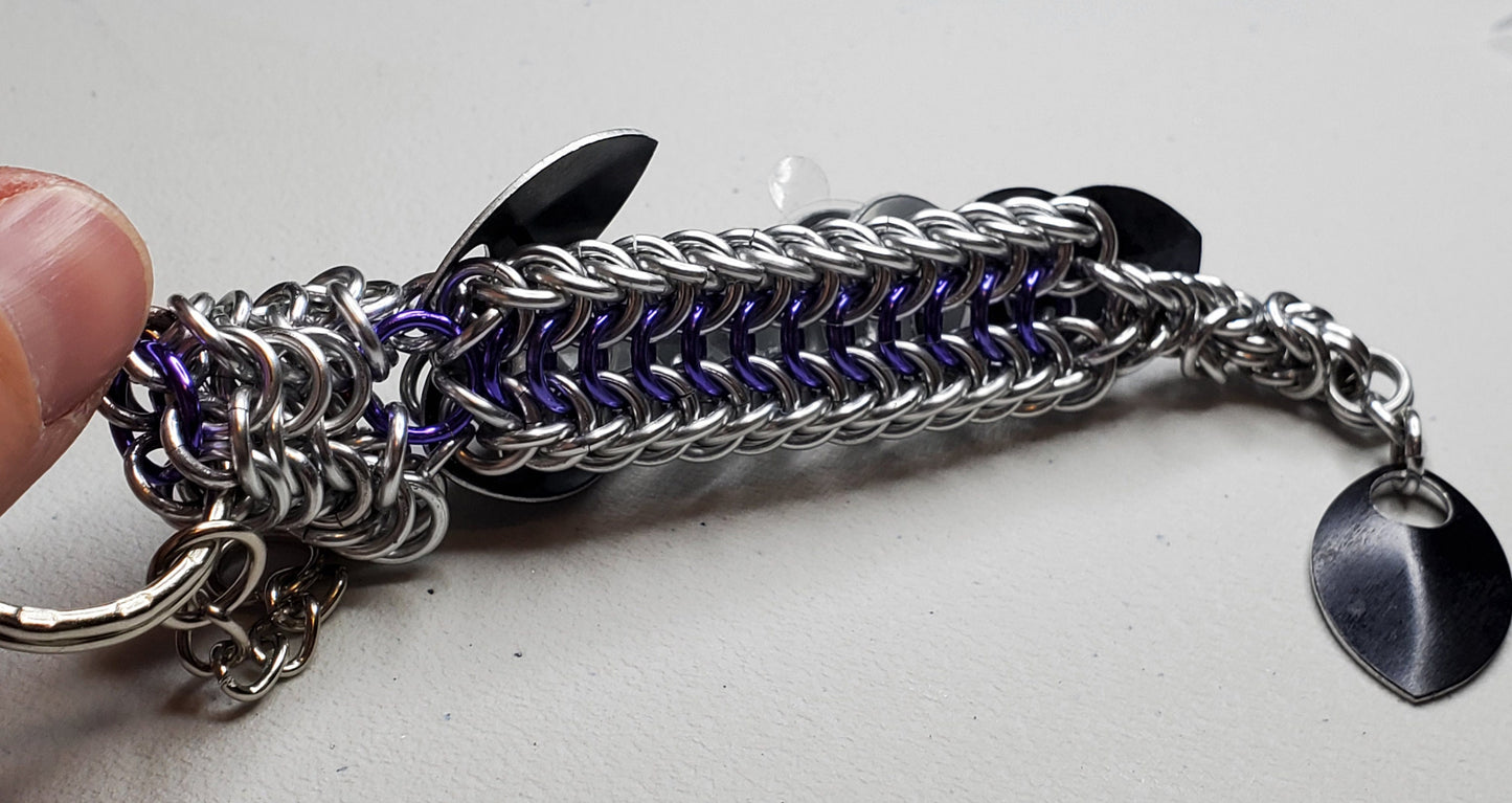 Mini Dragon Scale Keychain Sculpture Custom Color