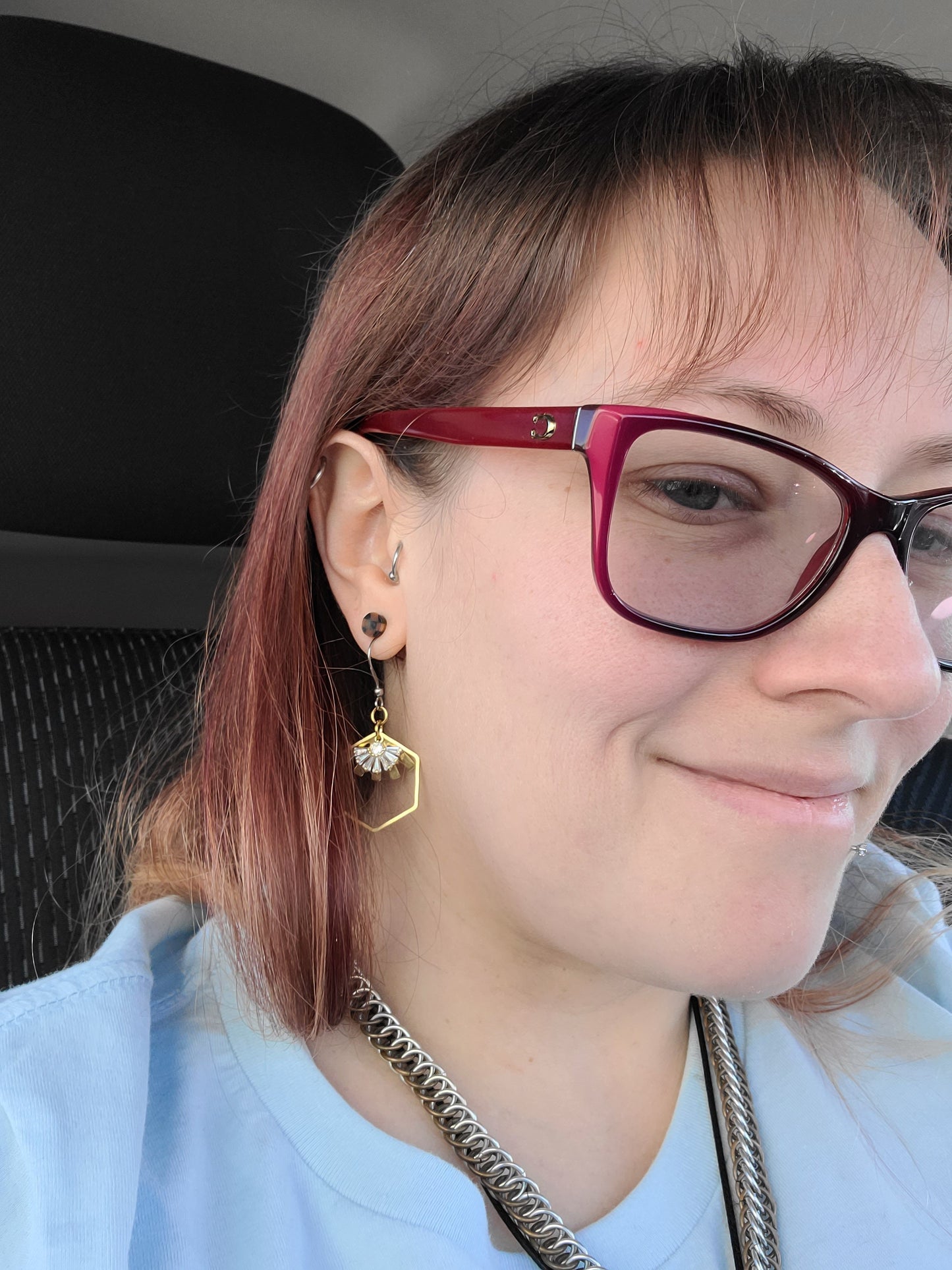 Link's Triumph Brass CZ Dangle Earrings