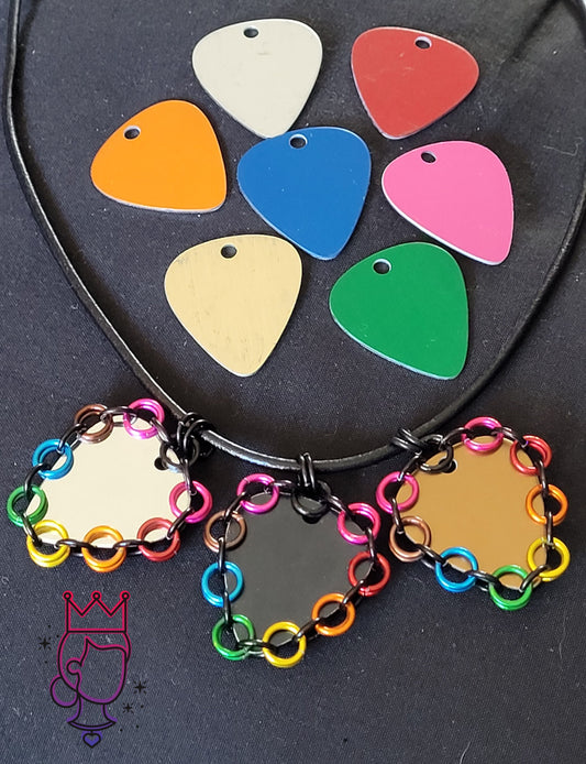 PRIDEcollection Rainbow Captured Aluminum Guitar Picks