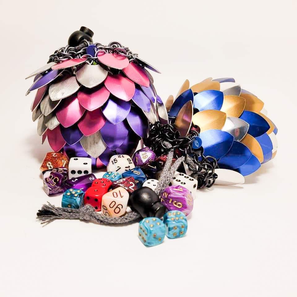 Scale Dragon's Egg Scalemaille Dice Bag