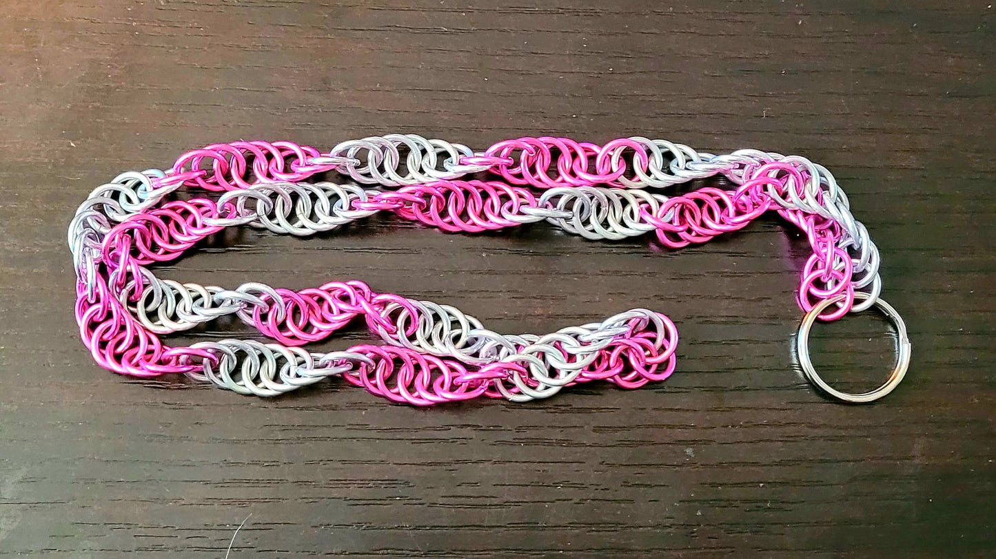 Spiral Chainmaille Necklace Lanyard