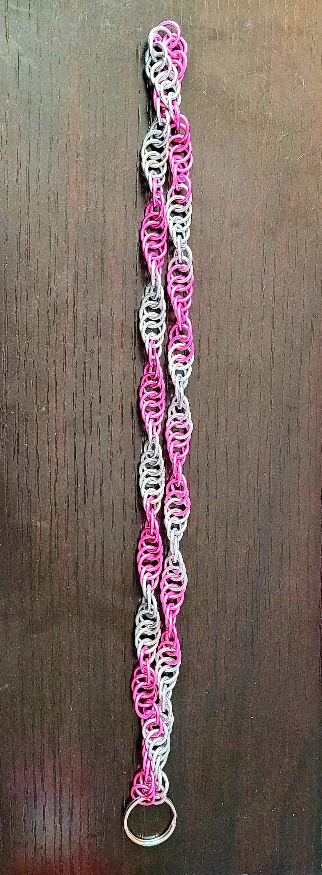Spiral Chainmaille Necklace Lanyard