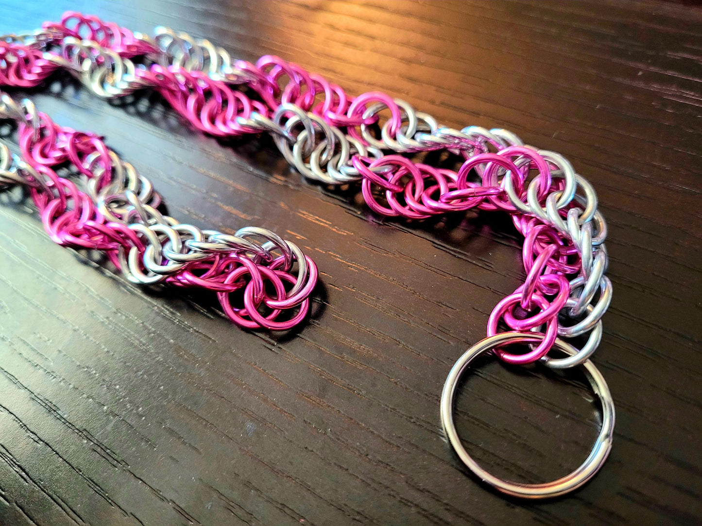 Spiral Chainmaille Necklace Lanyard
